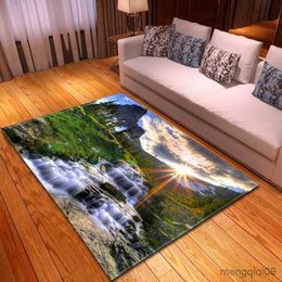 Carpets Famous Landscape Modern Living Room Area Rug Large Carpet Kids Bedroom Rug Kitchen Floor Mat Memory Anti-Skid Doormat R230728