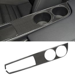 Car Carbon Fiber Water Cup Holder Panel Decorative Sticker for Lexus IS250 2013- Left Drive332E