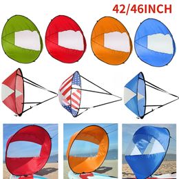 Kayak Accessories Foldable Kayak Wind Sail Folding Kayak Downwind Wind Paddle Sailing SUP Paddle Board Sail Canoe Inflatable Boat SUP Accessories 230727