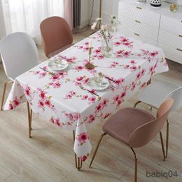 Table Cloth Waterproof and Oil-proof Rectangular Tablecloth Chequered Tablecloth Household Table Cloth Wedding Decor Table R230726