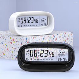 Table Clocks Clock Digital Alarm Snooze Display Time Desktop Electronic Date With Temperature Humidity