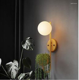 Wall Lamps Glass Lamp Modern Led Room Lights Antler Sconce Applique Dorm Decor Living Decoration Accessories
