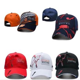 F1 racing cap summer new team sun hat full embroidered logo baseball cap273g