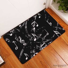 Carpets Home Decor Memory Music Note Printing Bathroom Mat Area rug Anti-slip Rugs Mats Carpet For Living Room Outdoor R230728