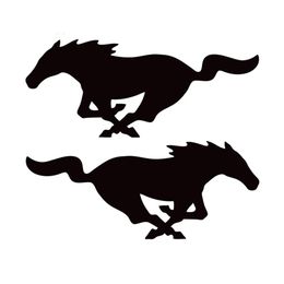 1Pair 22cm 8 8cm Mustang Horse1 Right &1 LeftFashion Vinyl Decals Car Stickers With Black And White CA-30062105