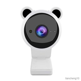 Webcams Laptop 1080P Webcam with Microphone Computer Noise Reduction Camera Network Meeting Desktop PC Accessories White R230728