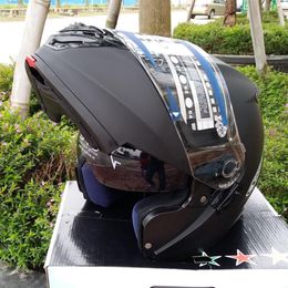 Motorcycle Helmets Helmet Anti-fog Double Lens Sunscreen Full Safety Flip Up Casque Moto299Y