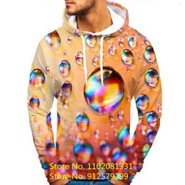 Men's Hoodies 2023 Fashion Water-drop Hoodie Funny 3D Printed Sweatshirt Sport Pullover Casual Shirts