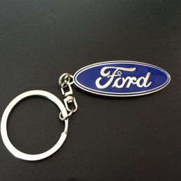 50 pcs Car Key Chain for Ford ford key logo chain rings2341