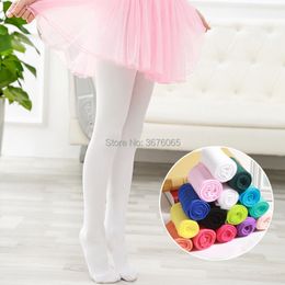 Kids Socks Springautumn candy color children tights for baby girls kids cute velvet White pantyhose stockings Ballet dance girl 230728