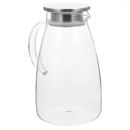 Dinnerware Sets Iced Tea Pitcher Beverage Serveware Clear Teapot Coffee Spout Refrigerator