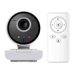 Webcams 1080P Wireless Motion Camera With Remote Controller Webcam For Online Video Meeting