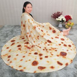 Blankets Corn Tortilla Blanket Pita Lavash Soft Throw for Bed Fleece Sofa Plaid Plush Bedspreads manta Burrito Koce 230727