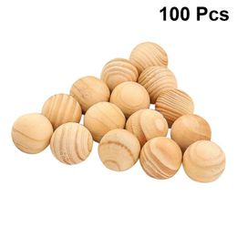 Storage Boxes 100 Pcs Wardrobe Ball Drawer Natural Cedar Wood Balls Bug Bamboo