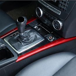 Car Styling Centre Console Gear Shift Both Side Trim Strips For Mercedes Benz C Class W204 2008-13 Interior Accessories299O