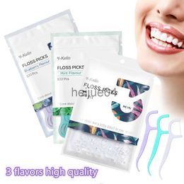 Dental Floss YKelin 100200Pcs Disposable Dental FlossCleaning Tooth Stick 75cm Floss Pick Interdental Brush Flosser for Oral Cleaning x0728