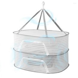 Hangers 1/2 /3 Layer Drying Net Clothes Basket Household Folding Flat Rack Sweater Network