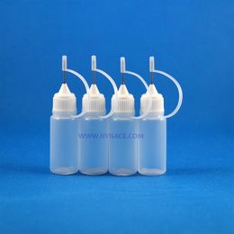 100 Pcs 10 ML High Quality LDPE Plastic dropper bottle With Metal Needle Tip Cap for e-cig Vapour Squeezable bottles laboratorial3017