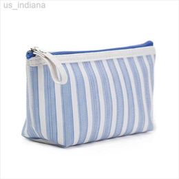 Cosmetic Bags Cases 2019 Necessaire Feminina Ladies New Fashion Makeup Pouch Travel Striped Printed Cosmetic Bag Women Organiser Purse Z230731