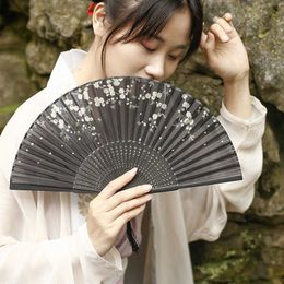 Chinese Style Products Chinese Vintage Fan Summer Portable Folding Fan Hand Fans Paper Fan Chinese Dance Fan