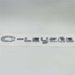 For Citroen C-Elysee Car Styling Sticker Emblem Badge rear Trunk Logo Label Decals211L
