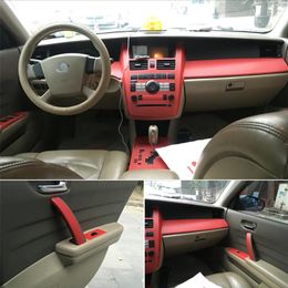 For Nissan Teana J31 2003-2007 Interior Central Control Panel Door Handle 5D Carbon Fibre Stickers Decals Car styling Accessorie238w