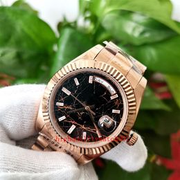 High Quality Men's Fashion Wristwatches m228235-0045 228235 chocolate dial 40mm ETA 2813 Movement Automatic 18ct Everose Gold228b