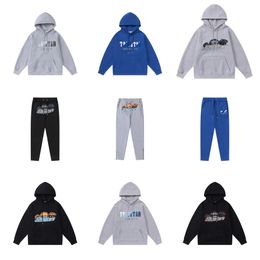 Men's T-shirts Tracksuit Trapstar trapstars polo hoodie Brand Printed Sportswear sweatshirt 16 Colors Warm Two Pieces Set Loose Hoodie Sweatshirt Pants 220615