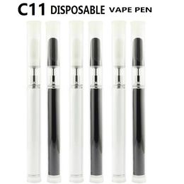 Перезаряжаемая Vape Pen E Cigarettes 280 мАч аккумулятор 0,3 мл 0,5 мл пустой керамическая катушка толстая масляная картриджи.