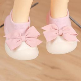 Newborn Baby Boy Shoes Embroidery Pattern Nonslip Floor Socks Kids Girls Soft Rubber Sole Crib Toddler Booties Child Sneakers