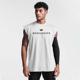 Men's Vests Mens Gym Fitness Casual Breathable Sporting Mesh Tank Top Fashion Running Comfortable Singlets Sleeveless Quick drying Vest 230727