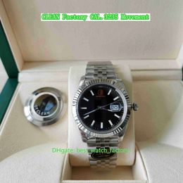 CLEAN Factory Mens Watch CF 41mm 126334-0018 Presidente Luminova Relógios 904L Aço Jubileu Pulseira CAL.3235 Movimento Mecânico Automático