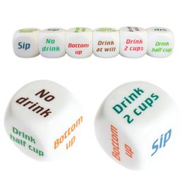 MENGXIANG Funny Adult Drink Decider Dice Party Game Playing Drinking Wine Mora Dice Games Party Favors Festive Supplies279H