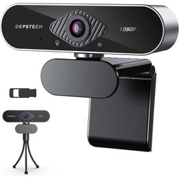 Webcams Webcam with Auto Light Correction 1080P Streaming Computer Web Camera for Video Conferencing Gaming