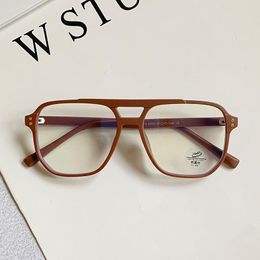 Sunglasses Fashion Anti-blue Light Glasses Men Women Transparent Computer Frame Retro Myopia Square Eyeglasses Lunettes