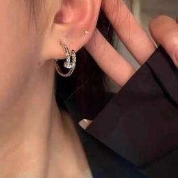 Stud High end original brand jewelry.High quality naill delicate earrings for women romantic wedding accessories beautiful gift 230727