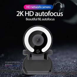 Webcams Computer Camera Network Wide Angle Auto Focus External High-definition Picture Auto Focus Webcam 1080p 2k