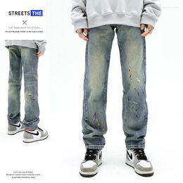 Men's Jeans Japanese Style 2023 Embroidered Street Straight For Men And Women Loose Casual American Fashion Versatile