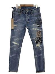 Ksubi Jeans Designer Mens Purple Ripped Straight Regular Denim Tears Washed Old Long Black 5 CVT6