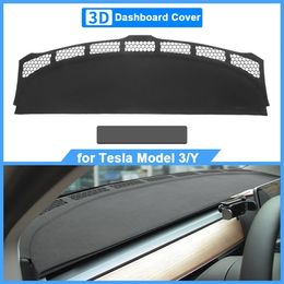 For Tesla Model 3 Y Dashboard Protection Cover Non-slip Sun Shade Dash Board Mats Nubuck Leather Sunshade Pads Car Interior Access158v