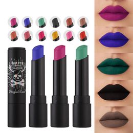 Lipstick Sexy Black Lip Stick Matte Waterproof Lipsticks Lips Makeup Cosmetics Labiales Matte