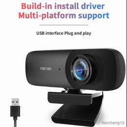 Webcams 1080P Webcam Full Camera PC Web Camera With Microphone Web Network Camera for Webcast/Online R230728