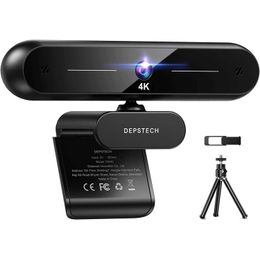 Webcams 4K Webcam Auto Focus Web Camera with Microphone Webcamera for Laptop Video Call/ Zoom/ Streaming