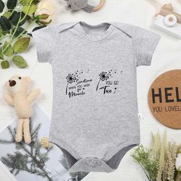 Funny Dandelion Printed Baby Body Loose Cozy Infant Girl Boys Onesies Twins Harajuku Casual Novelty Summer Newborn Clothes L230712