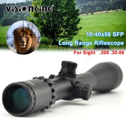 Visionking 10-40x56 Optical Rifle Scope Red Dot Riflescope Telescopic Sight Spyglass caza Scope Tactical Hunting lunettes scope