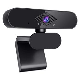 Webcams Full 1080P Webcam Crystal Clear Images Built in Microphone Great Compatibility Adjustable Rotation Noise Reduction Webcam