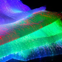 Fabric and Sewing LED Fiber Optic Cloth Colorful Luminous 230727