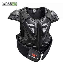 WOSAWE Kids Body Chest Spine Protector Protective Guard Vest Motorcycle Jacket Child Amour Gear for Motocross Dirt Bike Skating278z