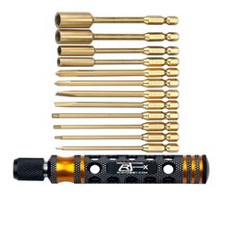 Screwdrivers RJX 6.35mm Hex Phillips Screw Nut Slotted Screwdriver for RC Aeroplane FPV Aircraft Drone Repair Tool 230727