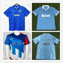 Top tier Napoli 1986 87 88 91 93 jersey MARADONA football jersey 86 1987 88 1989 1990 93 vintage classic football jersey